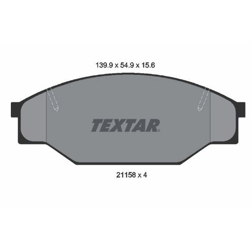 Textar Front Brake Pad Set 2115801