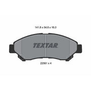 Textar Brake Pad Set 2256101