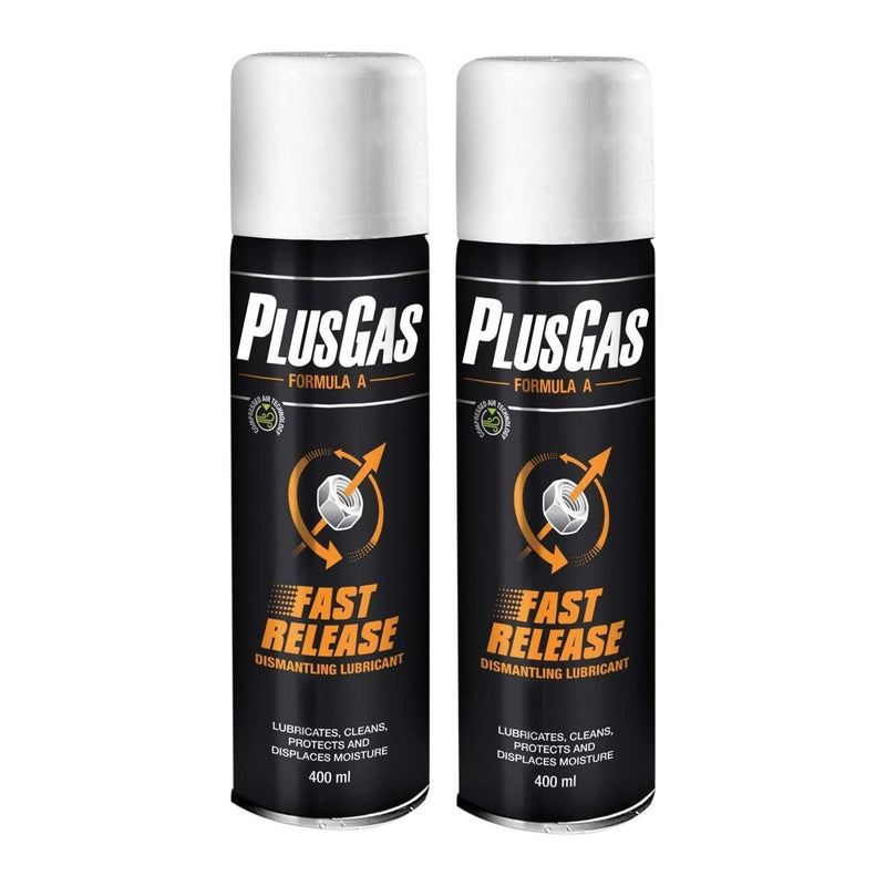 Plus Gas Releasing Fluid Aerosol Dismantle Lubricant Nuts & Bolts Kit 400ml X 2 Plus Gas  - Dynamic Drive