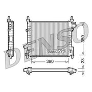 Denso Engine Radiator fits Ford Ka 1996-2008 1.3 1.6
