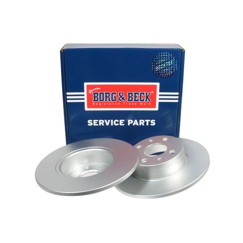 Borg & Beck Front & Rear Brake Discs & Pads fits Fiat Multipla 1999-2010 1.6 1.9