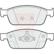 Apec Black Front Brake Pad Set fits Ford Focus III 2011-2020 2.0