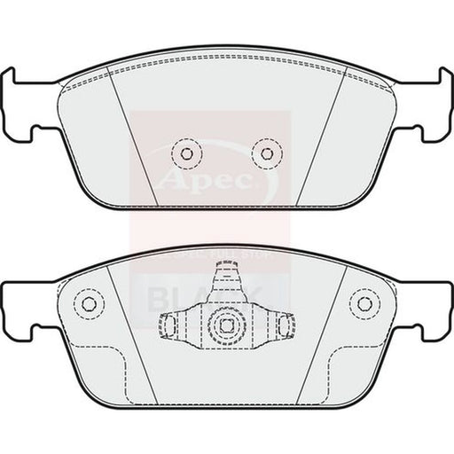 Apec Black Front Brake Pad Set fits Ford Focus III 2011-2020 2.0