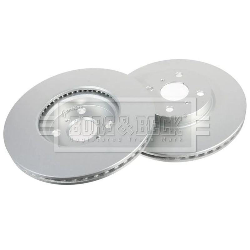 Borg & Beck Front & Rear Brake Discs & Pads fits Toyota Yaris 2005-2012 1.0 1.4