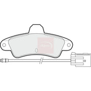 Apec Rear Brake Pad Set fits Ford Cougar 1998-2001 2.0 2.5