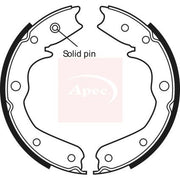 Apec Parking Brake Shoe Set fits Isuzu Vehicross 1997-2000 3.2