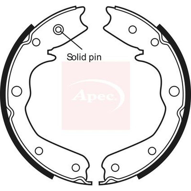 Apec Parking Brake Shoe Set fits Isuzu Vehicross 1997-2000 3.2
