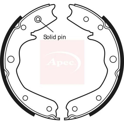 Apec Parking Brake Shoe Set fits Isuzu Vehicross 1997-2000 3.2