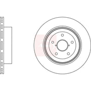 Apec 2 x Vented Brake Discs fits Subaru Impreza 2001-2007 2.0 2.5