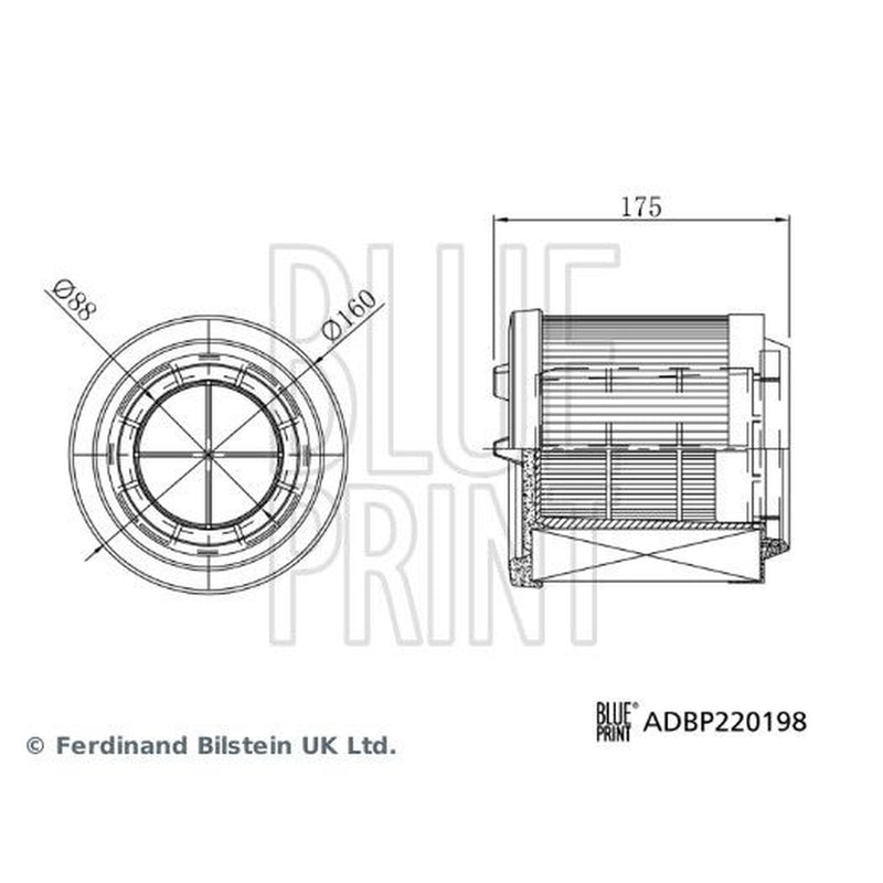 Blue Print Engine Air Filter