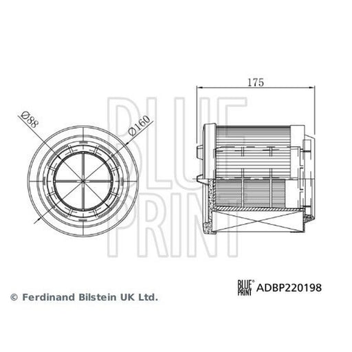 Blue Print Engine Air Filter