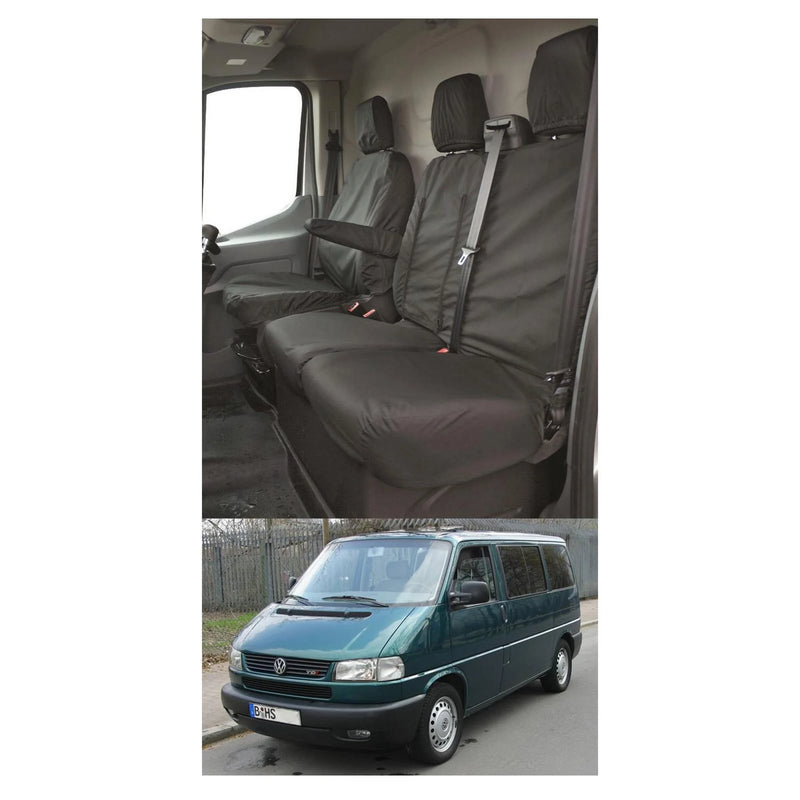 E-Tech WATERPROOF FULLY TAILORED HEAVY DUTY SEAT COVERS Fits VW TRANSPORTER T5 &