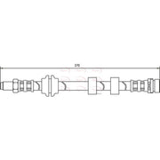 Apec Brake Hydraulic Hose Line Front fits Ford Focus I 1998-2005 1.4 1.6 1.8 2.0