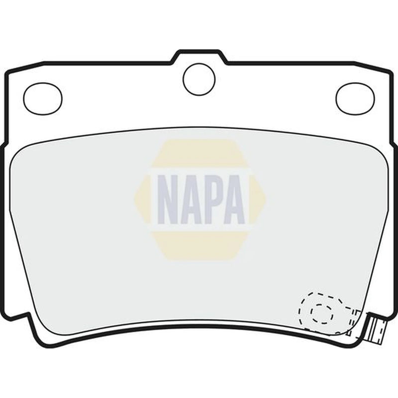 NAPA Front & Rear Pads fits Mitsubishi Shogun Sport III 2015 on 2.4