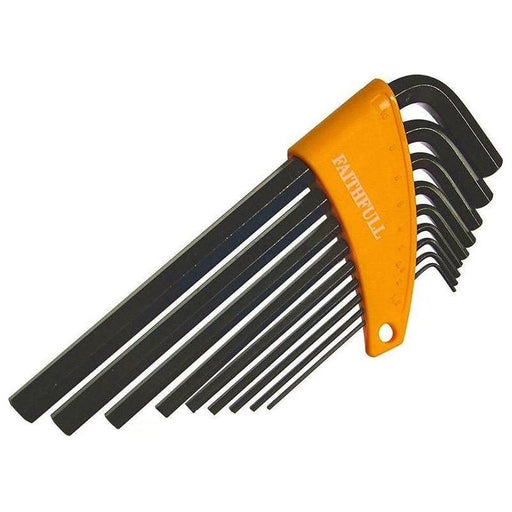 Faithfull Metric Long Arm Hex Key Set, 9 Piece Faithfull - NN4 Online