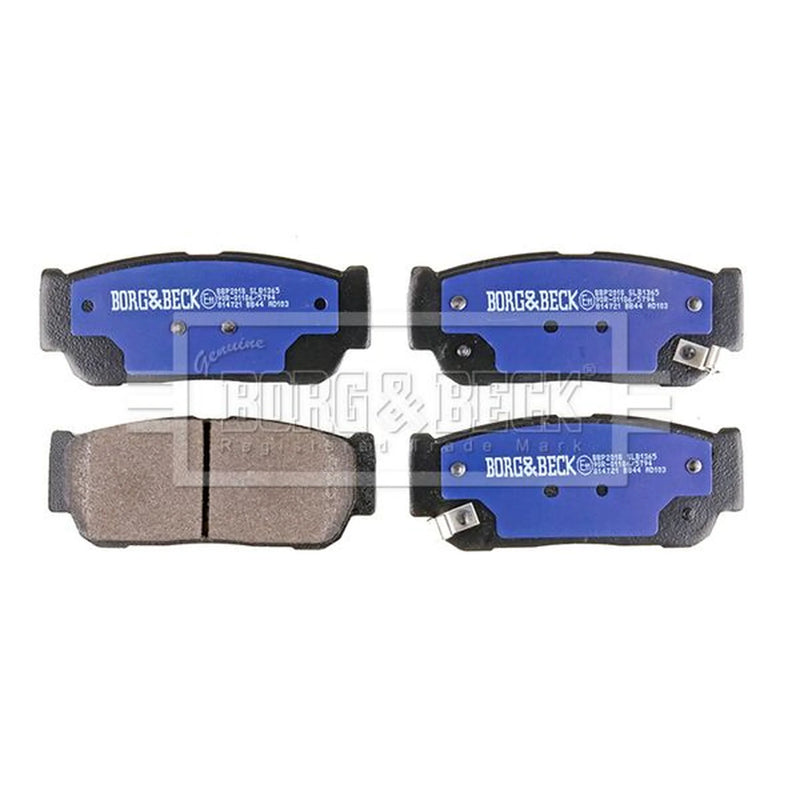 Borg & Beck Front & Rear Brake Discs & Pads fits Ssangyong Rodius I 2005 on
