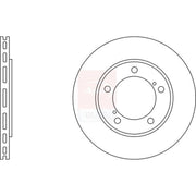 Apec 2 x Vented Front Brake Discs SDK6430-x2