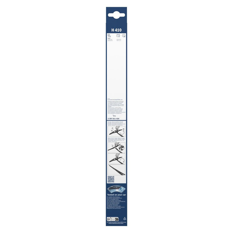 Bosch Conventional Wiper Blade 400mm — H410 fits Honda Insight 2009-2013 1.3