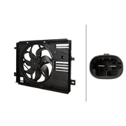 Hella Engine Cooling Fan fits Citroën Berlingo 2018-2019 1.2 1.5 1.6