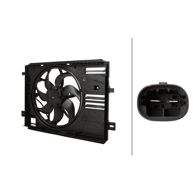 Hella Engine Cooling Fan fits Citroën Berlingo 2018-2019 1.2 1.5 1.6