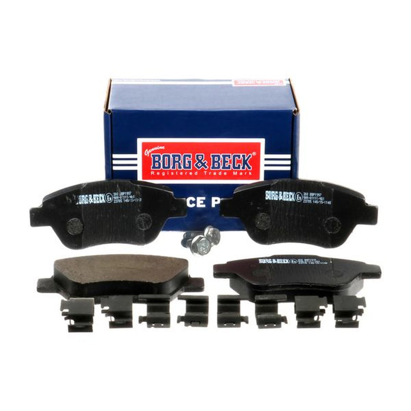 Borg & Beck Front Brake Vented Discs & Pads fits Fiat Idea 2005 on 1.3