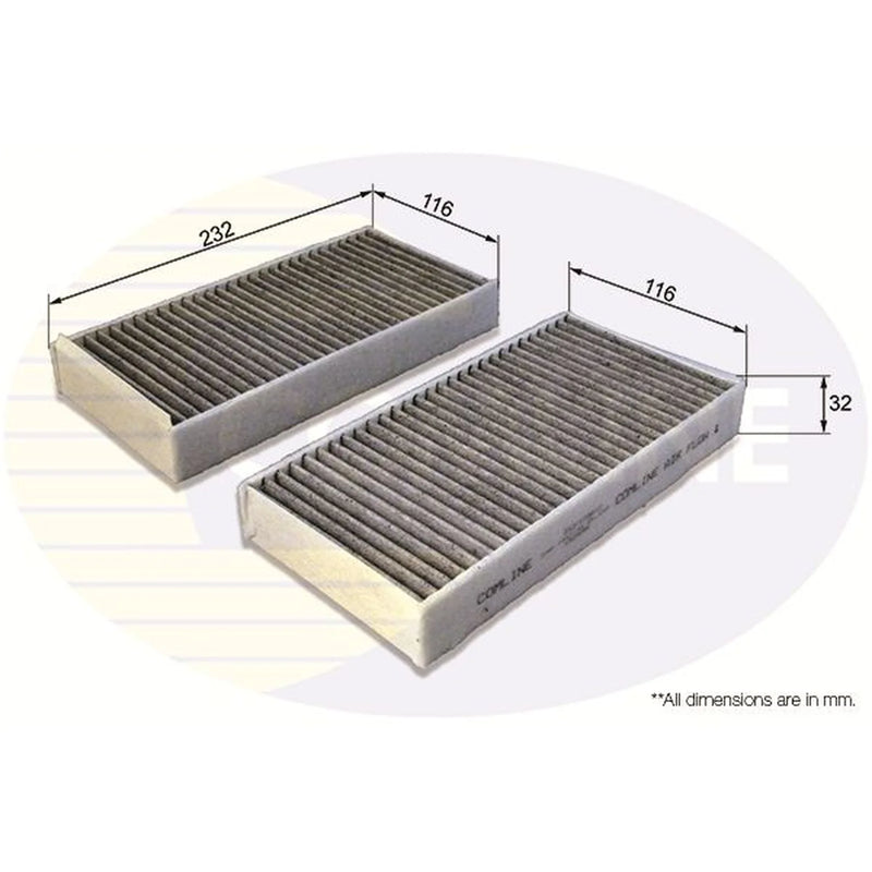 Comline Cabin Air Filter (Pollen Filter) fits BMW 2 Active Tourer 2013-2021