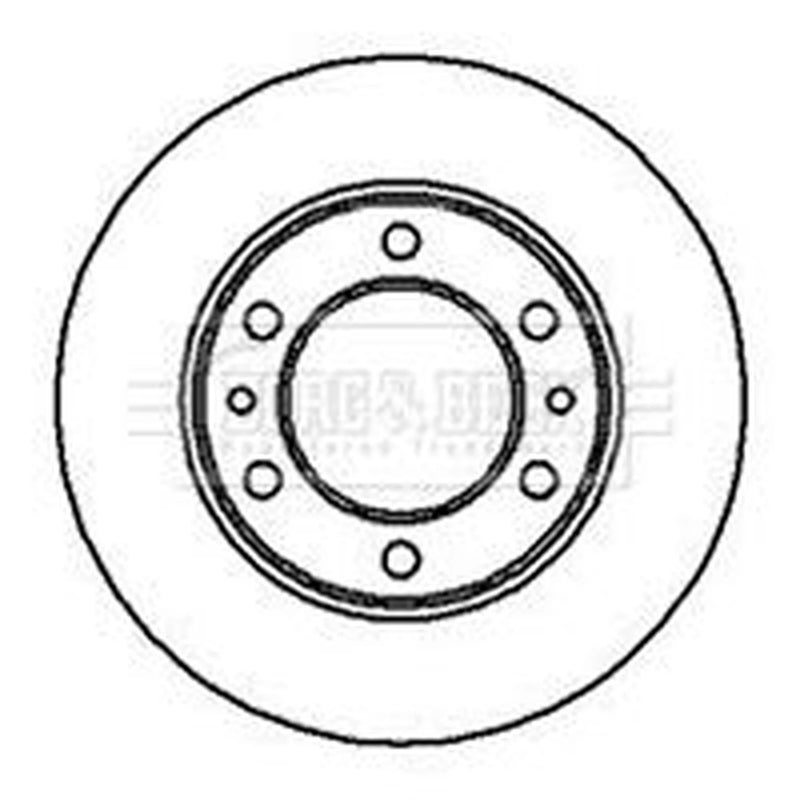 Borg & Beck Front Brake Discs & Pads fits Toyota Land Cruiser 1984-1996 3.4