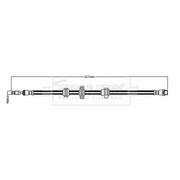 Borg & Beck Brake Hydraulic Hose Line Front Right BBH8777