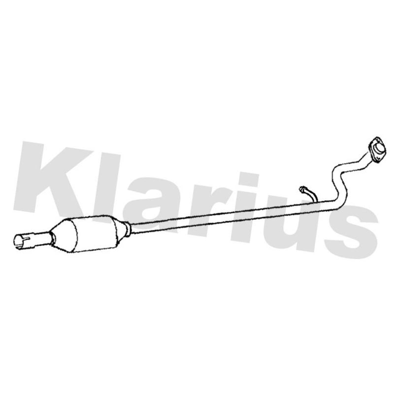 Klarius Box With Centre Pipe Centre fits Toyota Yaris/Vitz 2012-2020 1.5