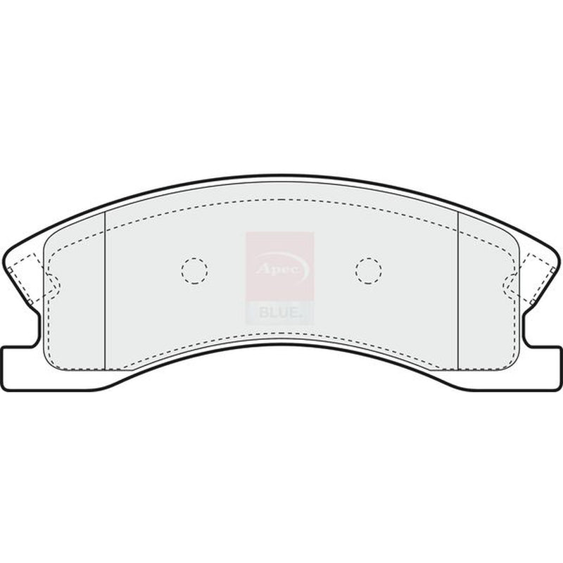 Apec Front Brake Pad Set fits Jeep Grand Cherokee 1999-2005 2.7 3.1 4.7