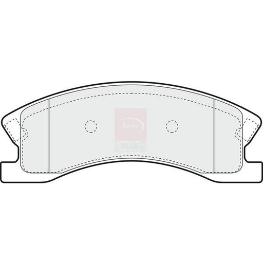 Apec Front Brake Pad Set fits Jeep Grand Cherokee 1999-2005 2.7 3.1 4.7