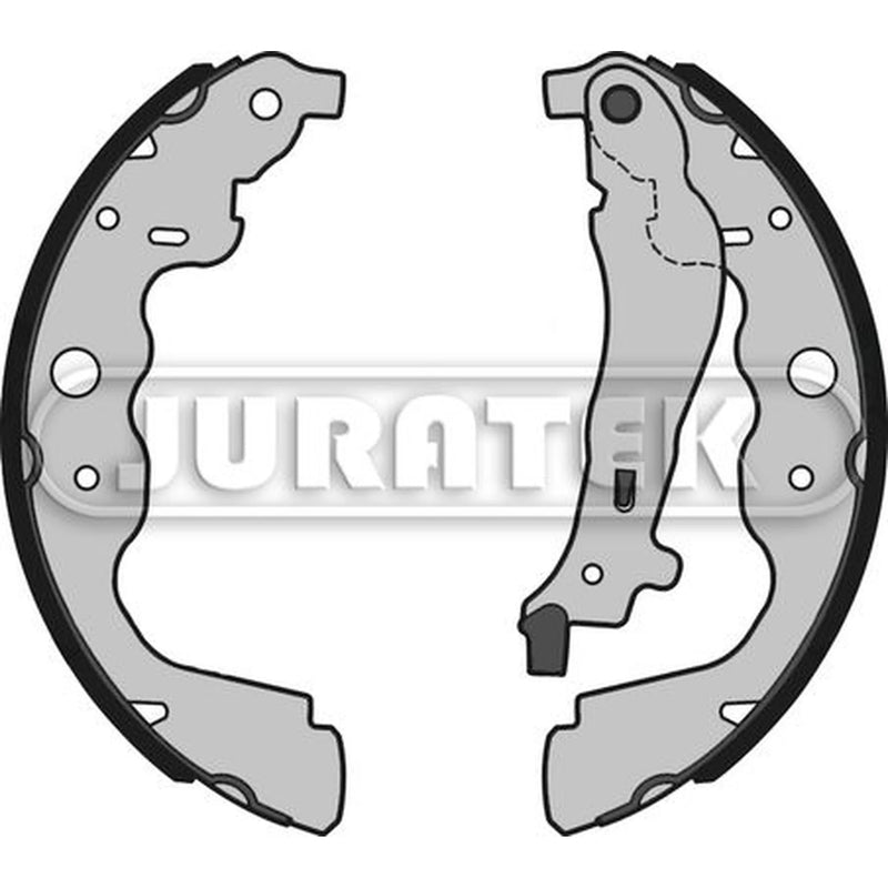 Juratek Brake Shoe Set Axle Kit Rear fits Dacia Dokker 2012-2021 1.2 1.3 1.5 1.6