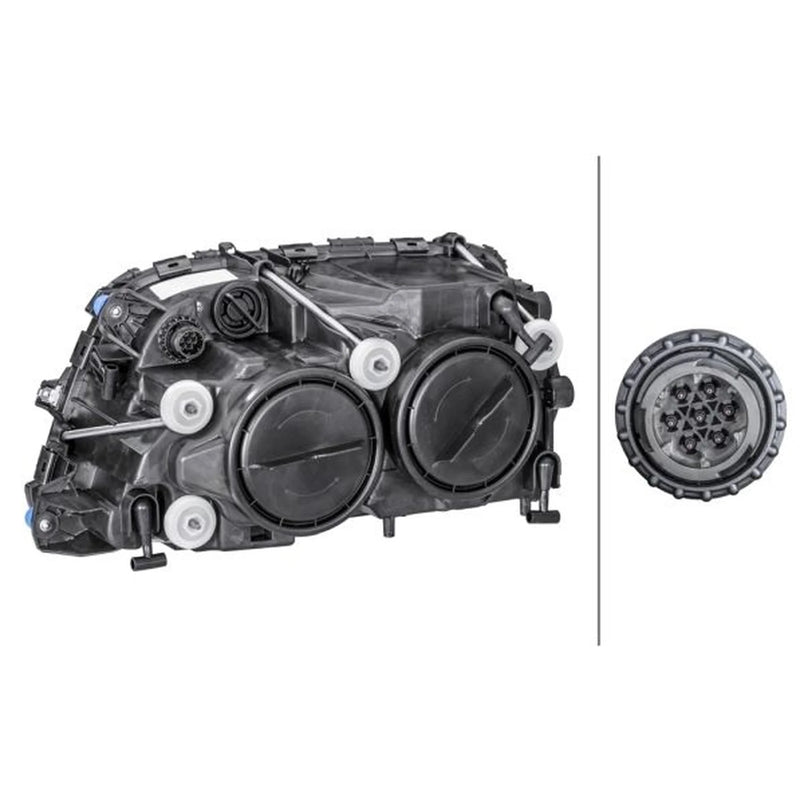 Hella Headlight Headlamp W5W Right fits Mercedes-Benz Actros MP2 / MP3 2002-2003