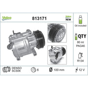 Valeo Air Conditioning Compressor 813171