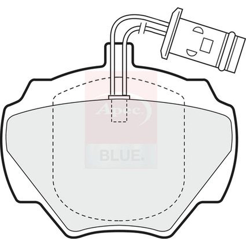 Apec Rear Brake Pad Set fits Land Rover Defender 2011-2016 2.2