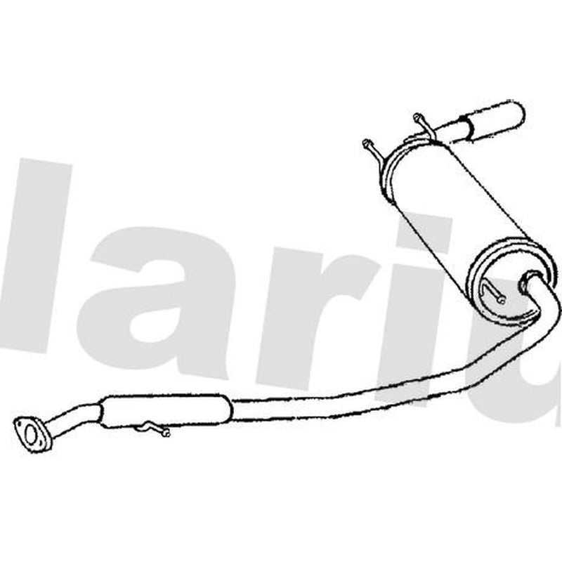 Klarius Box With Tail Pipe Rear fits Mazda MX-5 1993-1998 1.6 1.8