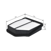 Bosch Engine Air Filter fits Suzuki Grand Vitara II 2005-2015 1.9 2.4 3.2