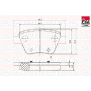 FAI Rear Brake Pad Set BP148