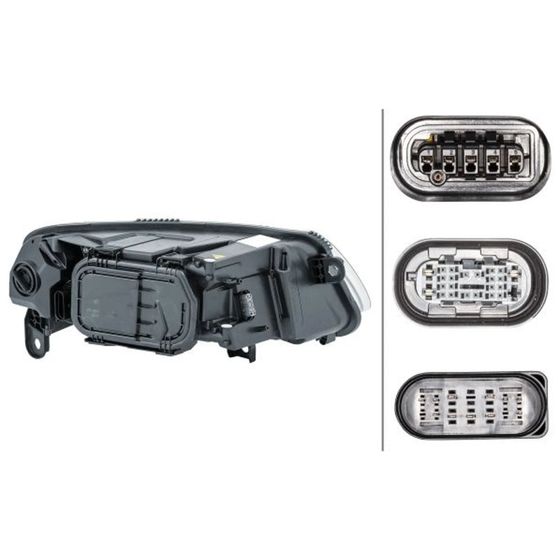 Hella Headlight Headlamp P21W Left fits Audi A6 Allroad C6 2006-2011