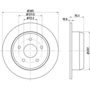 DON Front & Rear Brake Discs & Pads fits Jeep Grand Cherokee 1999-2005