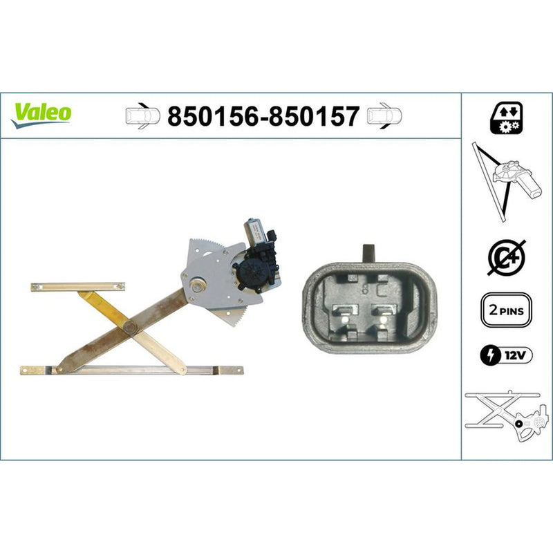 Valeo Electric Window Regulator Lifter Left Front 850156