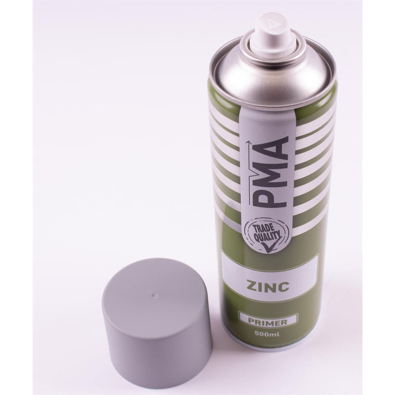 4x Autotek Professional Zinc Primer 500ml Spray Paint High Coverage Autotek - Dynamic Drive