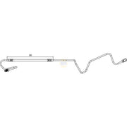 NAPA Brake Hydraulic Hose Line Rear Right fits Citroën C4 2004-2011 1.4 1.6 2.0