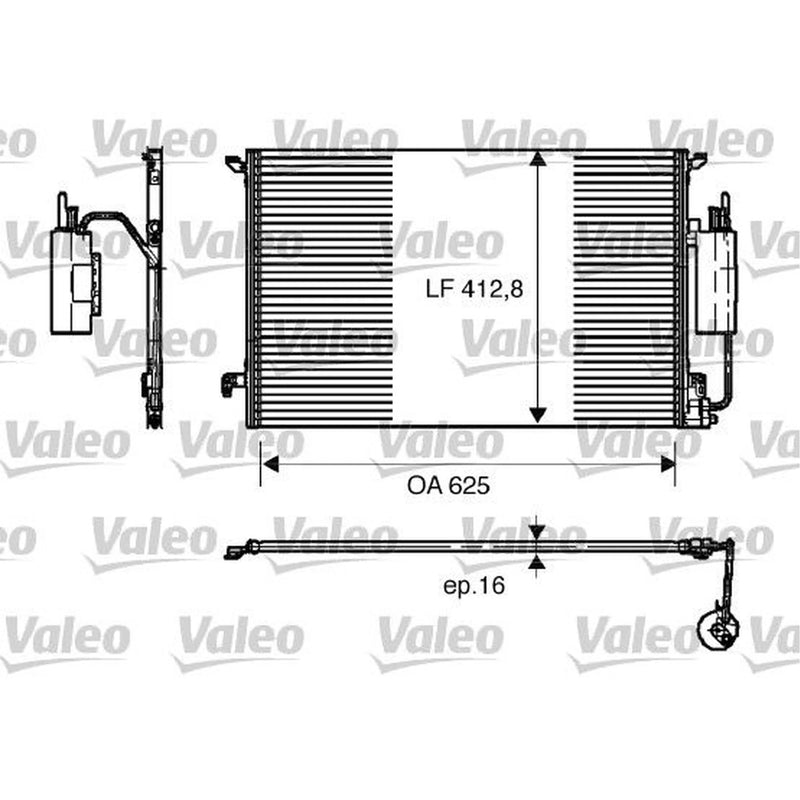 Valeo Air Conditioning Condenser 818175