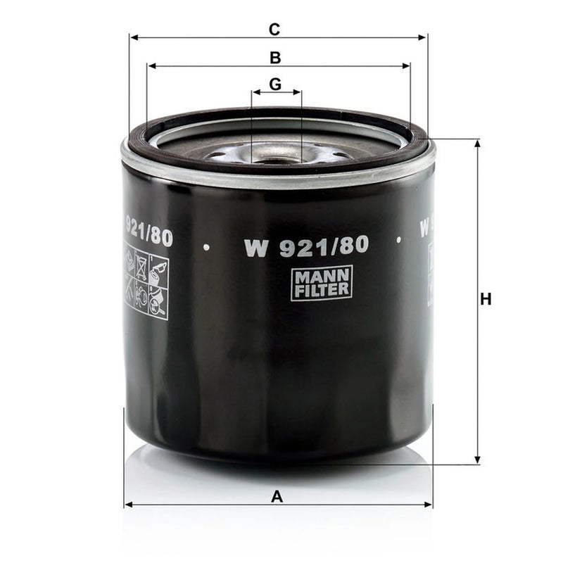 MANN-FILTER Service Kit with Air & Oil Filters fits Isuzu Campo 1983-1990 2.5