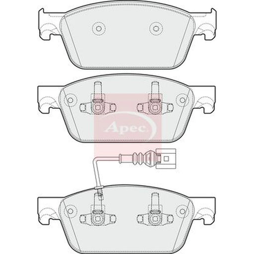 Apec Front Brake Pad Set PAD1782