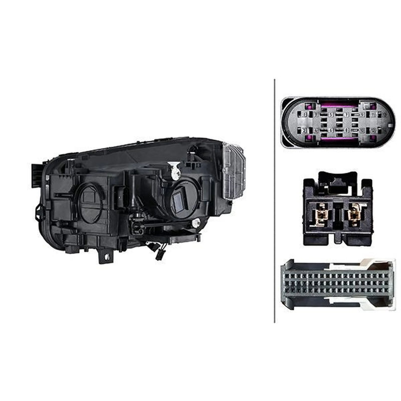Hella Headlight Headlamp LED Right fits Mercedes-Benz Glb 2019 on
