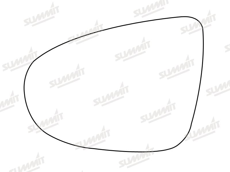 Summit Heated Base Plate With Standard Mirror Glass fits Golf / Touran LHS Summit - Bars 4 Cars