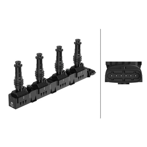 Hella Ignition Coil Pack fits Opel Agila A 2004-2007 1.2