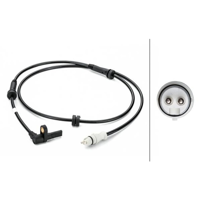 Hella ABS Wheel Speed Sensor Front Left fits Fiat Multipla 1999-2010 1.6 1.9